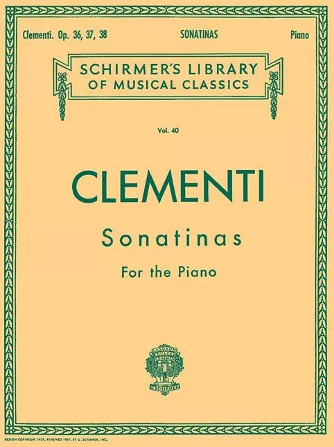 12 Sonatinas, Op. 36, 37, 38: Schirmer Library of Classics Volume 40 Piano Solo