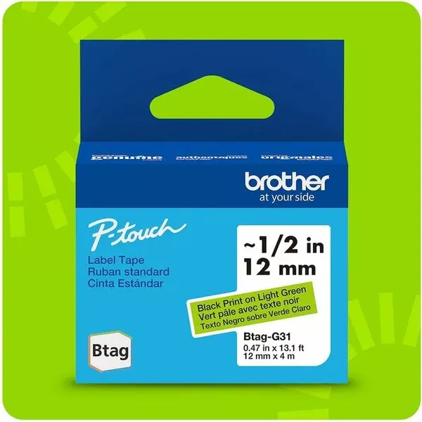 12MMx4M N.LAMI.TAPE BK.GREEN (BRTBTAGG31)