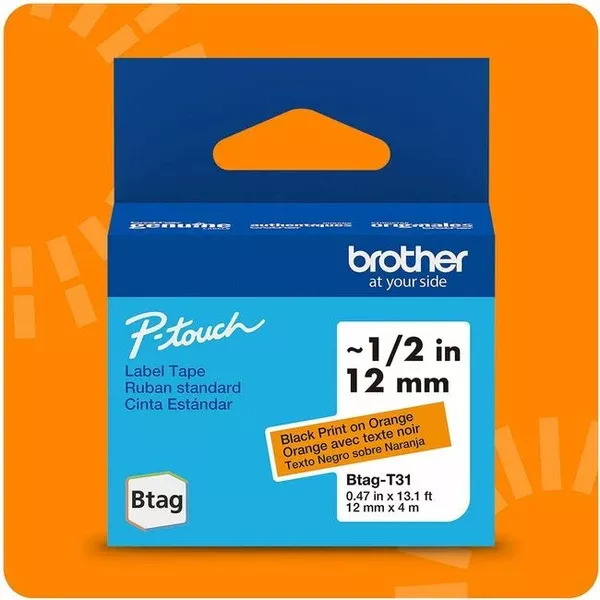 12MMx4M N.LAMI.TAPE BK.ORANG. (BRTBTAGT31)