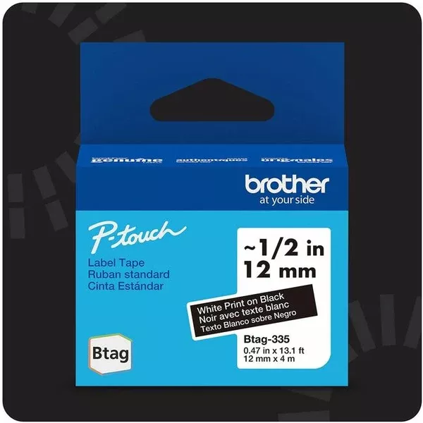 12MMx4M N.LAMI.TAPE WHITE.BK (BRTBTAG335)