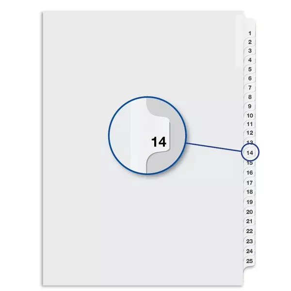 #14 WHITE 11''LITIG.DIV.1/25 (DAVW04014)