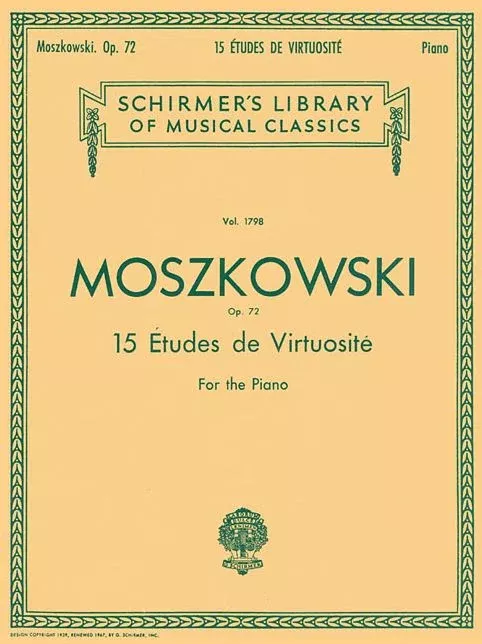 15 Etudes De Virtuosite, Op. 72: Schirmer Library of Classics Volume 1798 Piano Solo