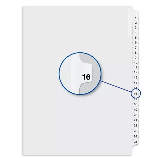 #16 WHITE 11''LITIG.DIV.1/25 (DAVW04016)