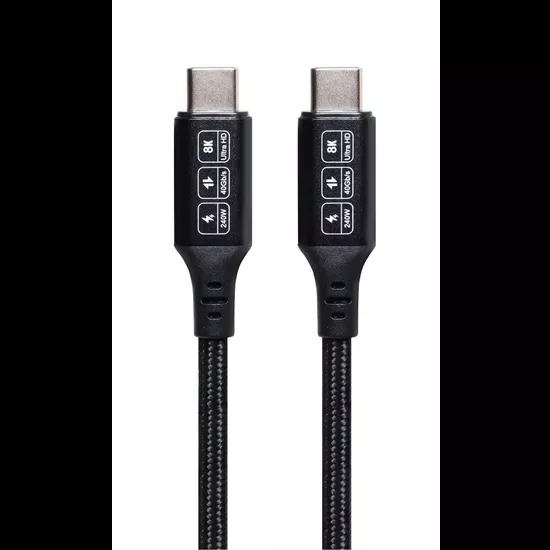 240W USB 4 C Male Thunderbolt 4 Cable 1.8m