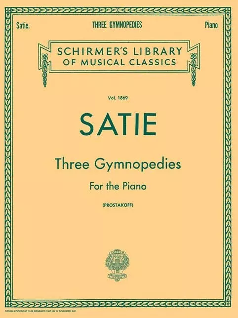 3 Gymnopedies: Schirmer Library of Classics Volume 1869 Piano Solo