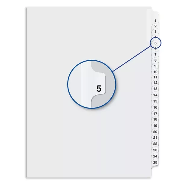 #5 WHITE 11'' LITIG.DIV.1/25 (DAVW04005)