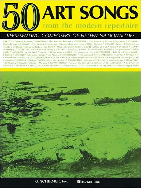 50 Art Songs from the Modern Repertoire: Voice and Piano