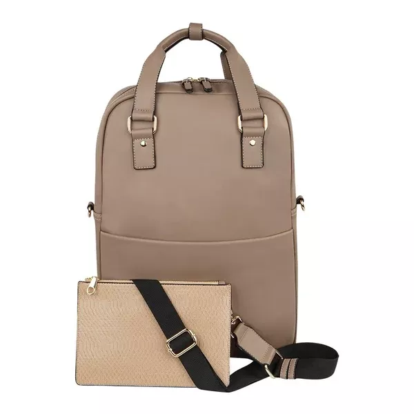 BACKPACK VEG.LEATHER TAUPE (BUG829881)