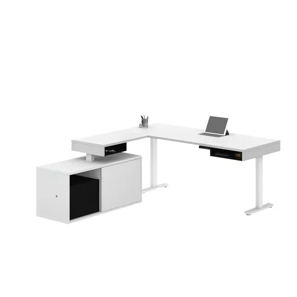 DESK SIT STAND WH/BK (BEX829588)