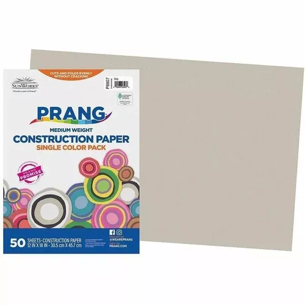 GRAY 12X18 CONSTR.PAPER (DIXP88070001)