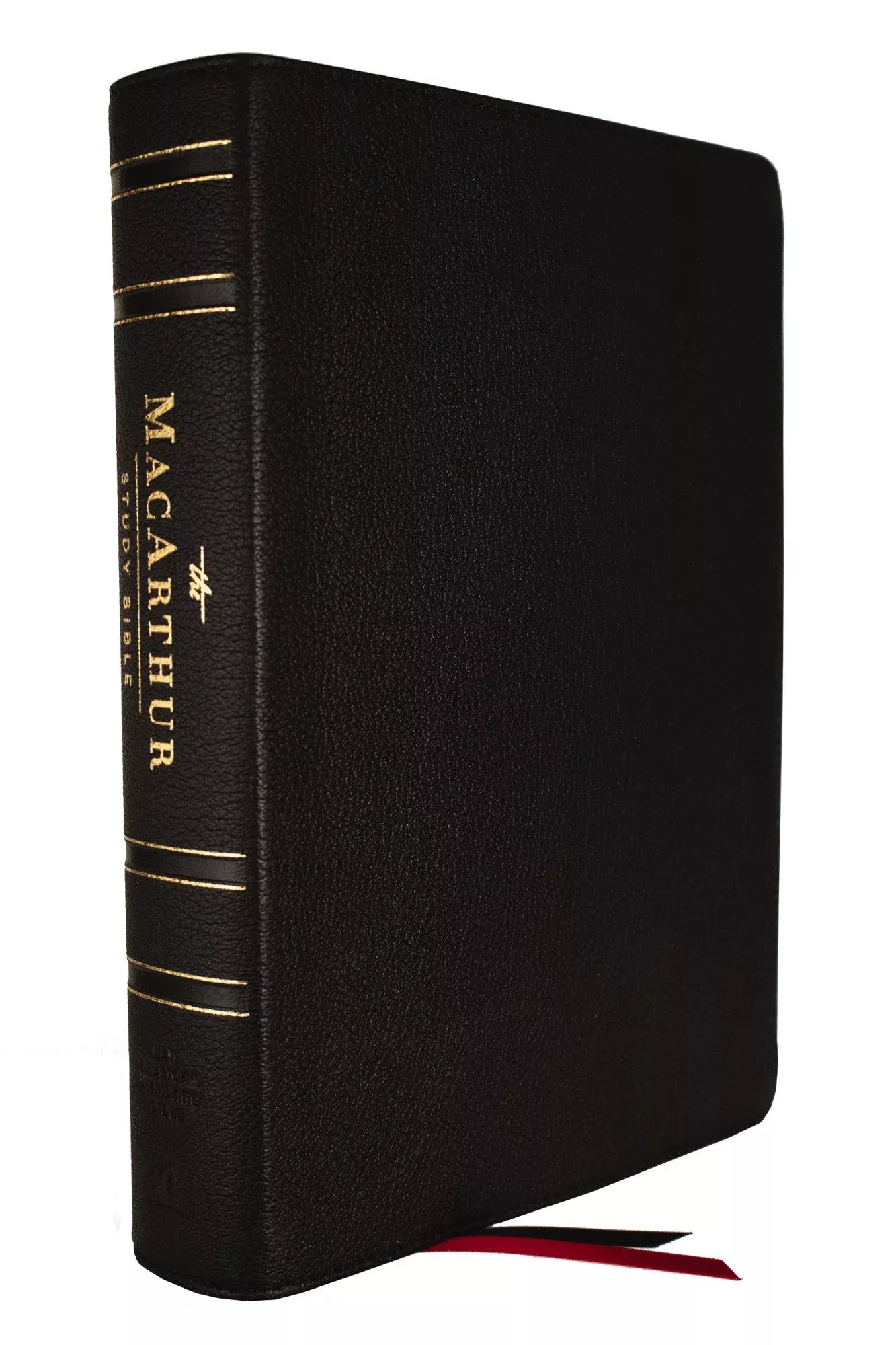 NASB, MacArthur Study Bible, Black Genuine Leather, 1995 Text, Comfort Print: Unleashing God's Truth One Verse at a Time (Holy Bible, New American Standard Bible)