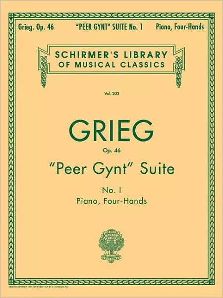 "Peer Gynt" Suite No. 1, Op. 46: Schirmer Library of Classics Volume 203 Piano Duet