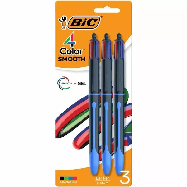 PEN 4COL.MEDIUM POINTE (BICMMSP3AST)