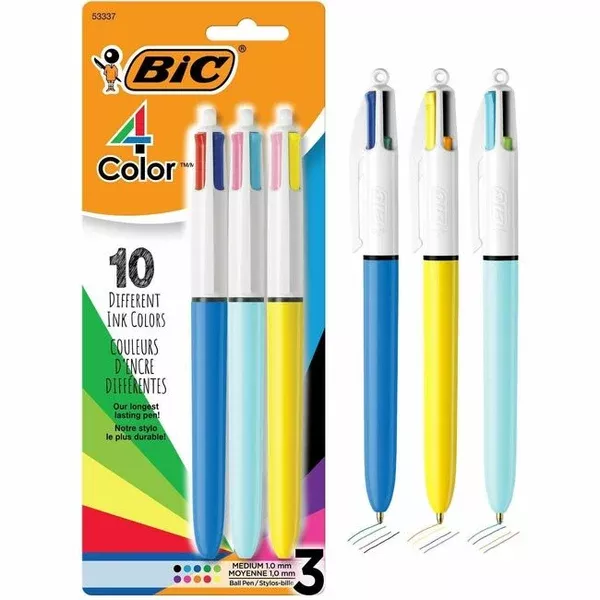 PEN BIC 10 FASHION COL.1,0MM (BICMMXP31AST)
