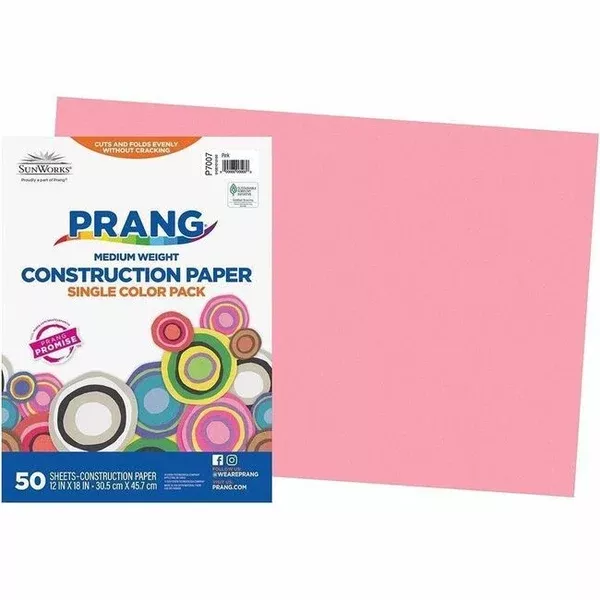 PINK 12X18 CONSTR.PAPER (DIXP70070001)