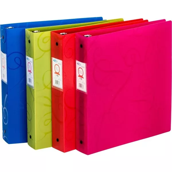 SWIRL 2'' R-RING ASS. POLY BINDER (VLBAE64643)