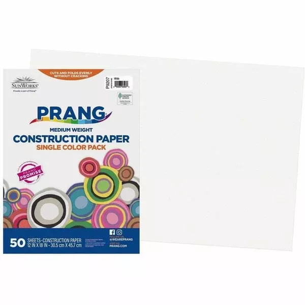 WHITE 12X18 CONSTR.PAPER (DIXP92070001)