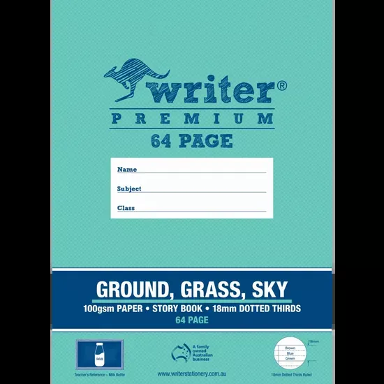 Writer Premium Dotted Thirds Ground/Grass/Sky 330x240mm 18 mm 64p