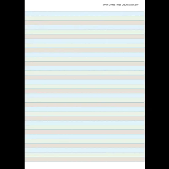 Writer Premium Dotted Thirds Ground/Grass/Sky A4 24 mm 50 Sheets