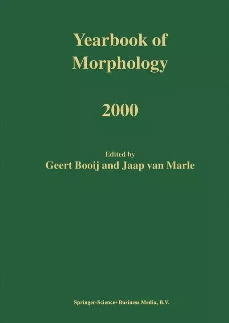 Yearbook of Morphology 2000