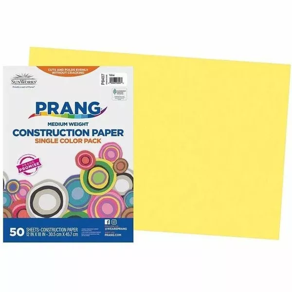 YELLOW 12X18 CONSTR.PAPER (DIXP84070007)