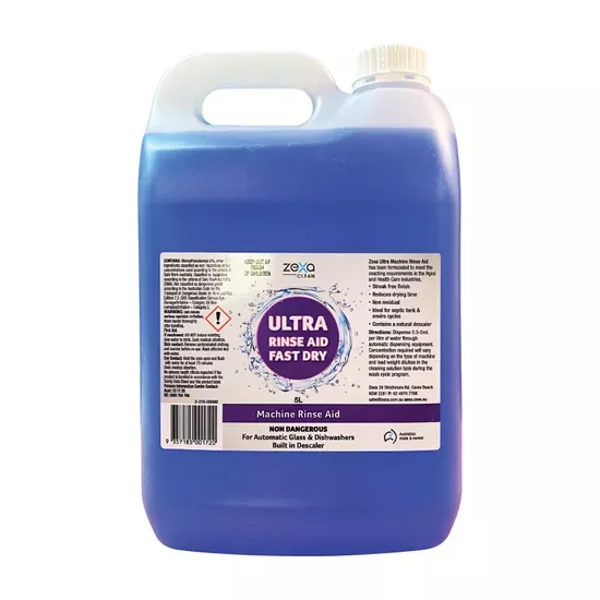 Zexa Ultra Rinse Aid Fast Dry – 5 L